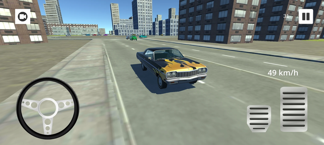 Classic Car 1964 Impala Drift - Gameplay image of android game