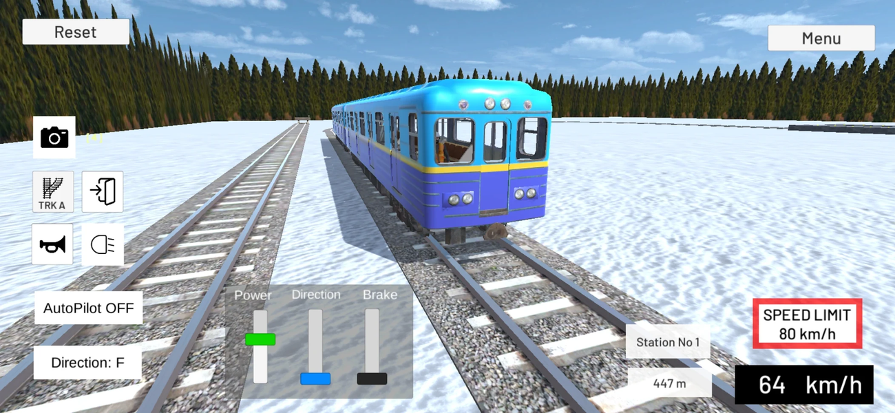 Real Russian Train Simulator - Gameplay image of android game