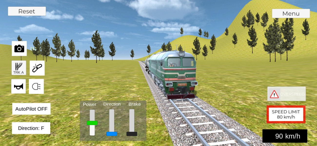 Real Russian Train Simulator - Gameplay image of android game