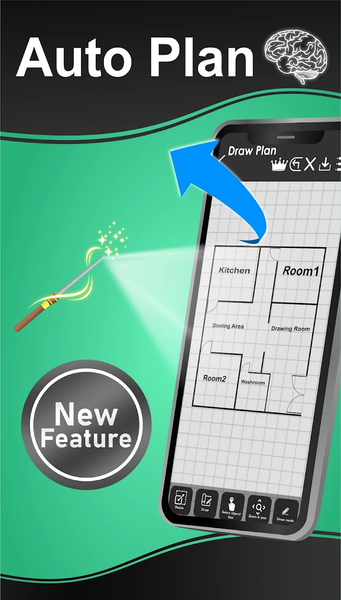 Draw Floor Plan - Image screenshot of android app