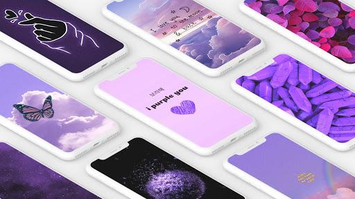 Purple Wallpaper offline 💜 I purple you 💜 - عکس برنامه موبایلی اندروید