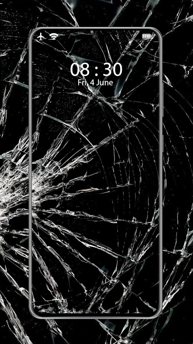 broken screen wallpaper for android