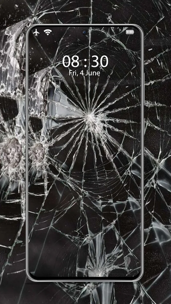 Broken screen wallpaper HD - Image screenshot of android app