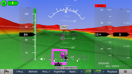 Horizon Portable Glass Cockpit - Image screenshot of android app