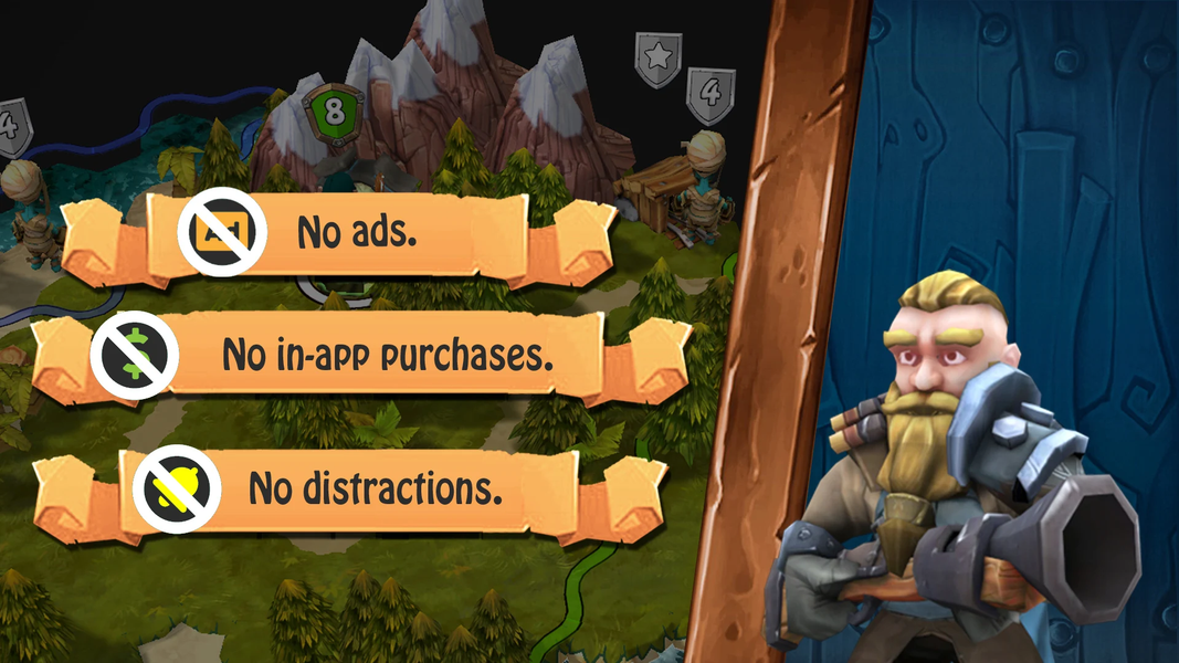 Heroes of Flatlandia - Demo - عکس برنامه موبایلی اندروید