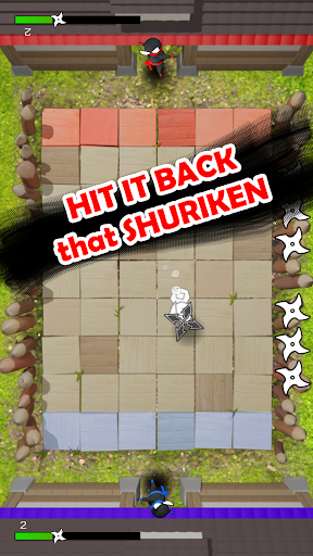 Jumping Ninja Shuriken : two Player game - Gameplay image of android game
