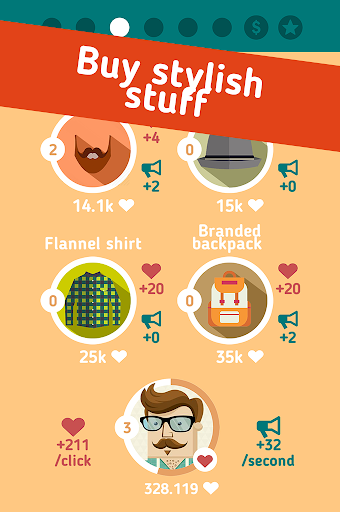 Hipster Clicker - Gameplay image of android game