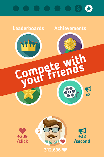 Hipster Clicker - عکس بازی موبایلی اندروید
