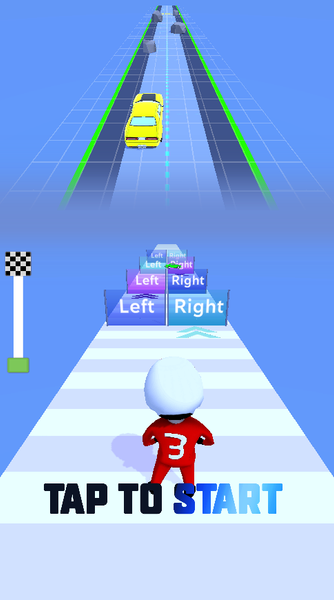 Car control run - Gameplay image of android game