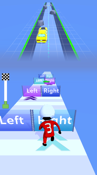 Car control run - Gameplay image of android game