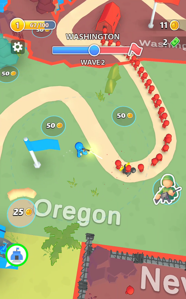 Fight For America: Country War - عکس بازی موبایلی اندروید