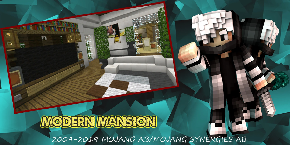 Map Modern Mansion: MCPE House - عکس بازی موبایلی اندروید