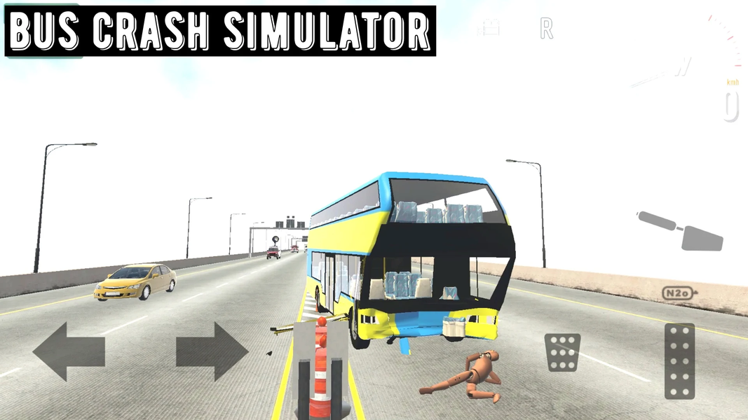 Bus Crash Simulator - Gameplay image of android game
