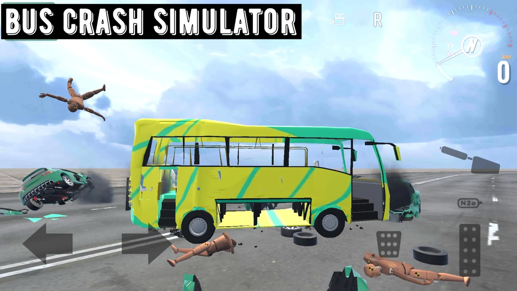 Bus Crash Simulator - Gameplay image of android game