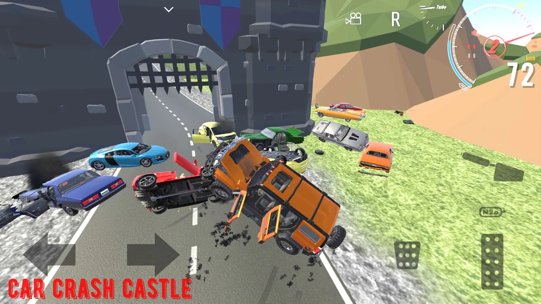 Car Crash Castle - Gameplay image of android game