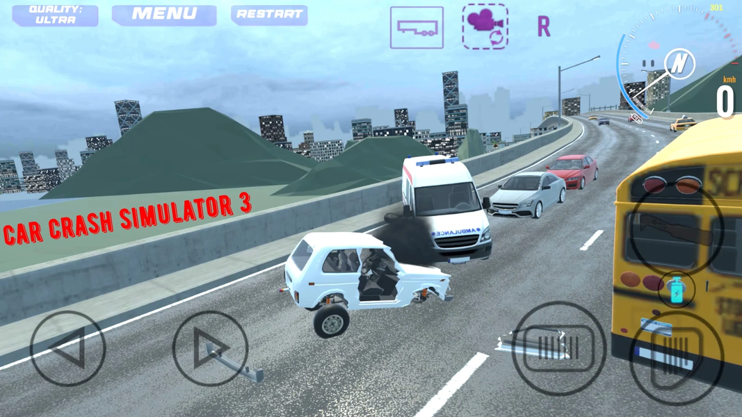 Car Crash Simulator ۳ - عکس بازی موبایلی اندروید