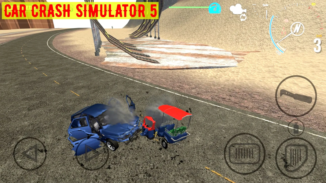 Car Crash Simulator ۵ - عکس بازی موبایلی اندروید