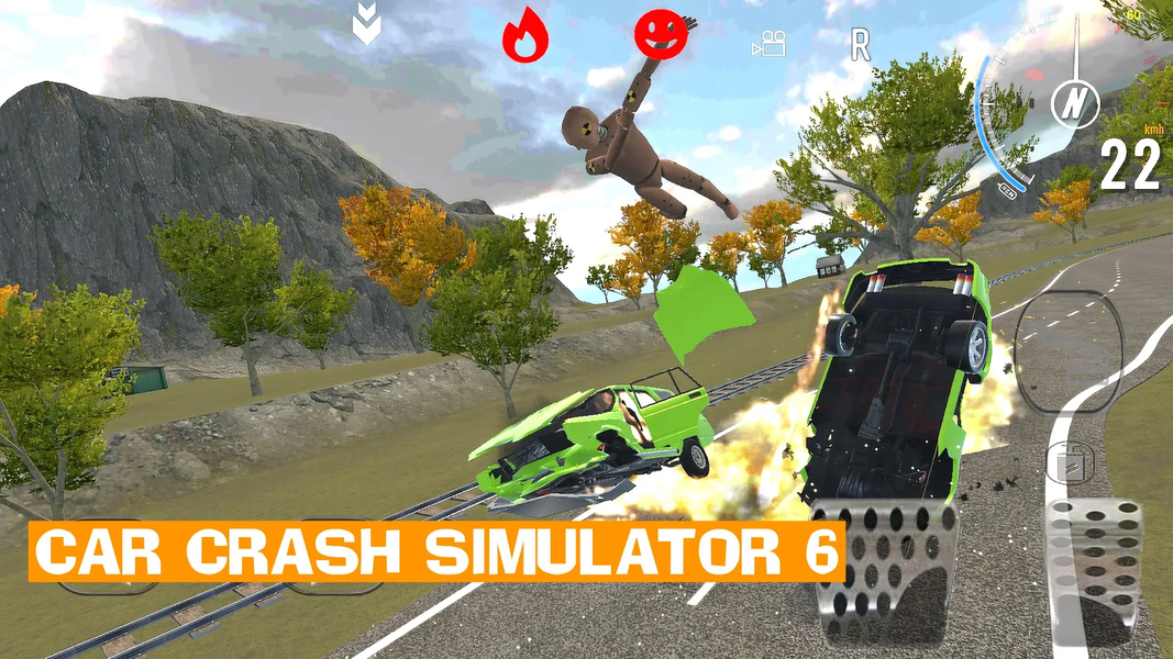 Car Crash Simulator 6 - Gameplay image of android game