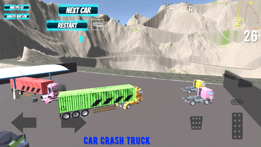 Car Crash Truck - Gameplay image of android game