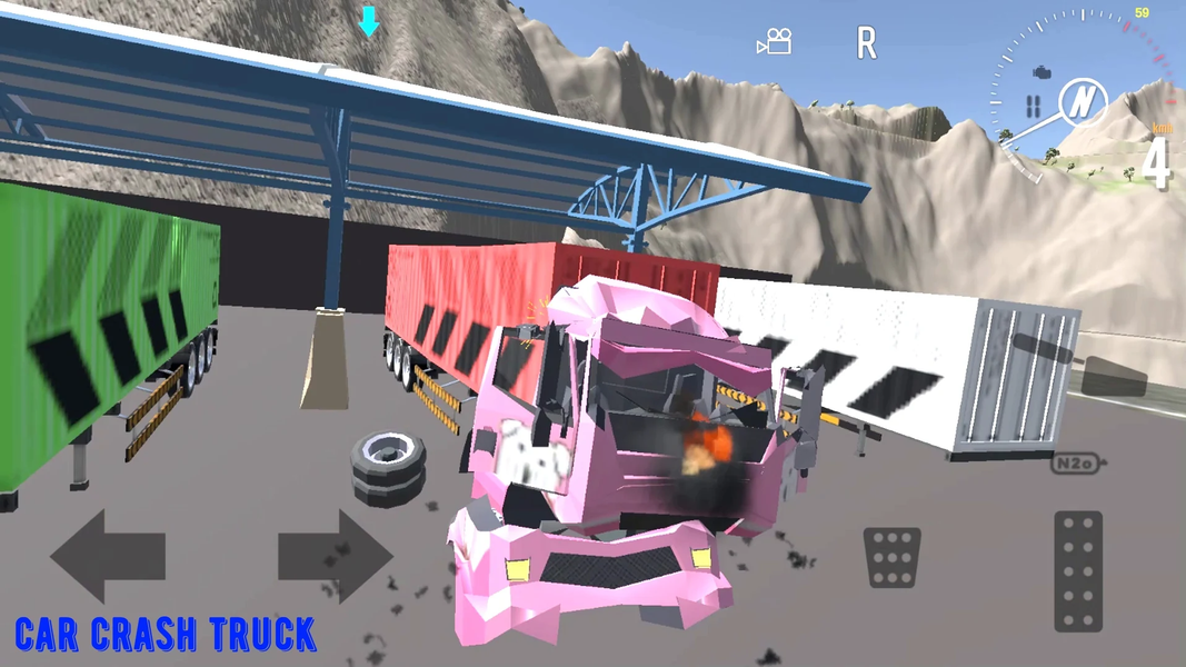 Car Crash Truck - Gameplay image of android game