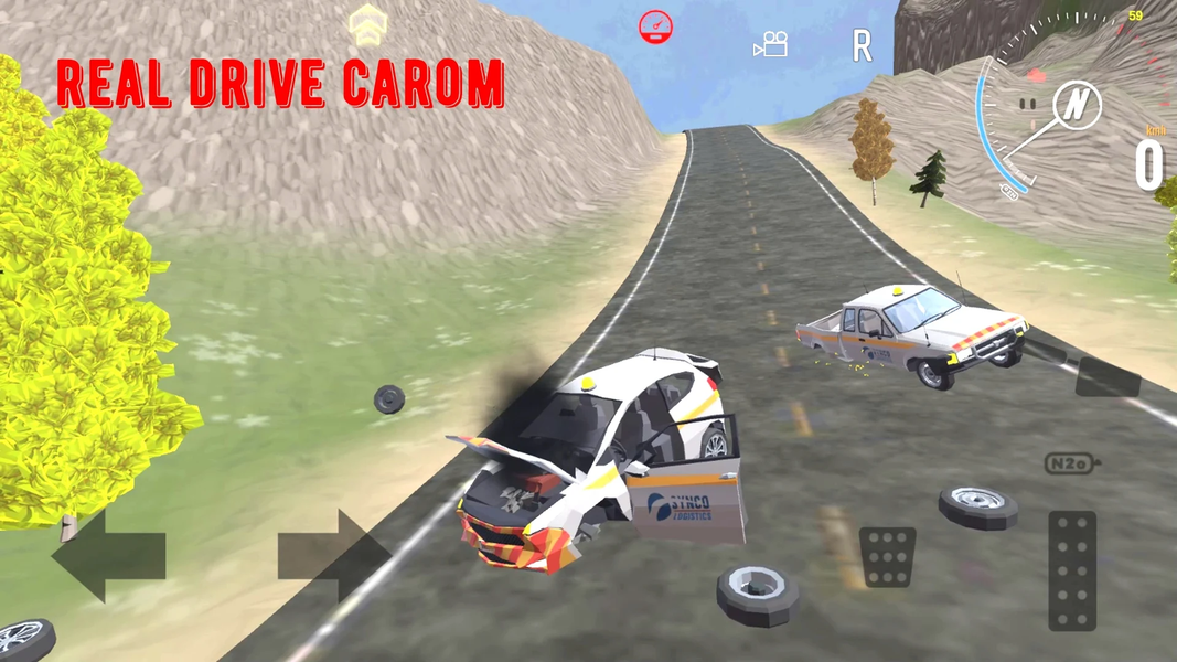 Real Drive Carom - Gameplay image of android game