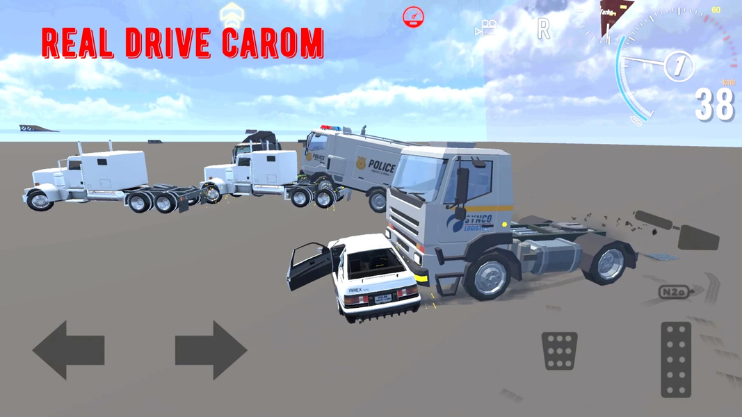 Real Drive Carom - Gameplay image of android game