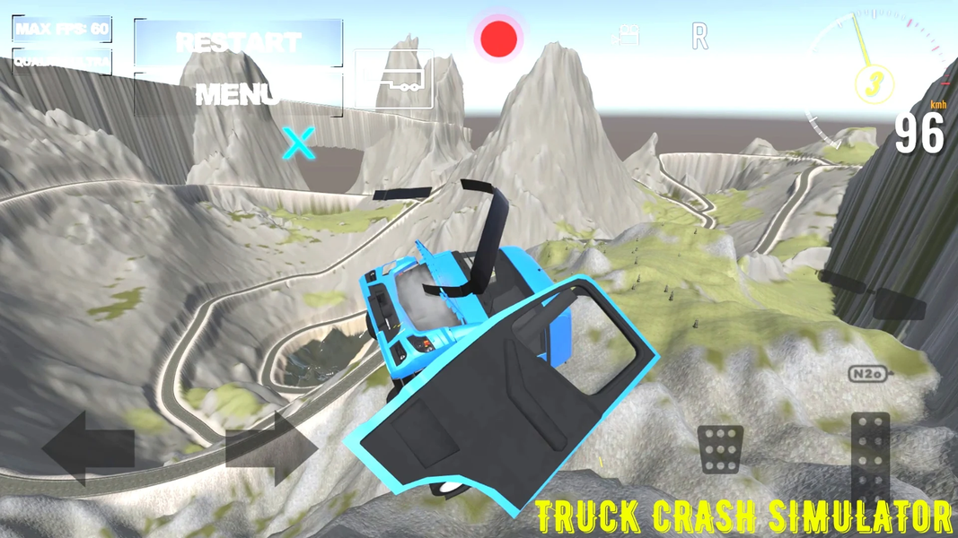 Truck Crash Simulator - Gameplay image of android game