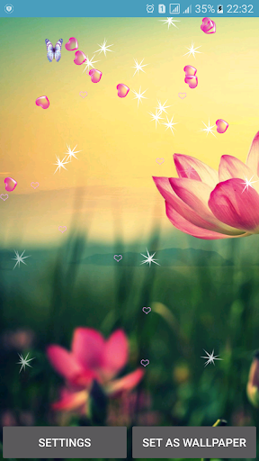 Lotus Live Wallpapers - Image screenshot of android app