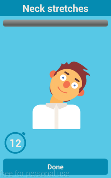 5 Quick Office Exercises - Image screenshot of android app