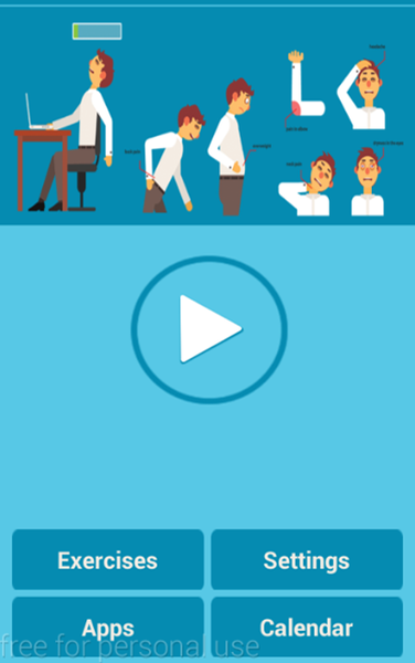 5 Quick Office Exercises - Image screenshot of android app