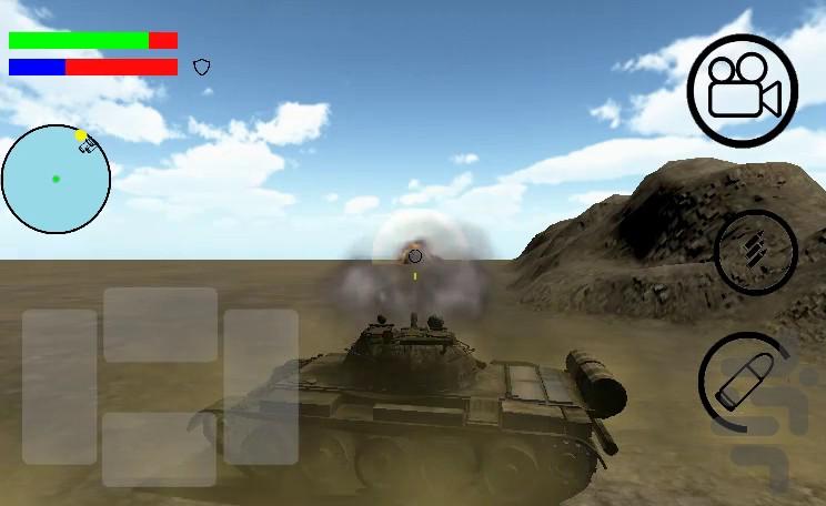 تانک - نبرد صحرا - عکس بازی موبایلی اندروید