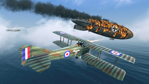Warplanes: WW1 Sky Aces - Gameplay image of android game