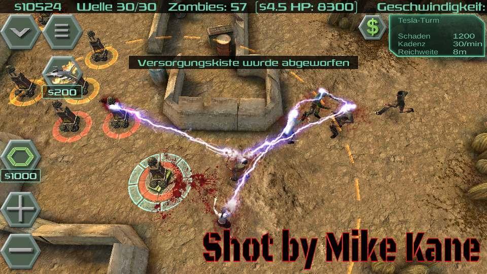 Zombie Defense - Gameplay image of android game