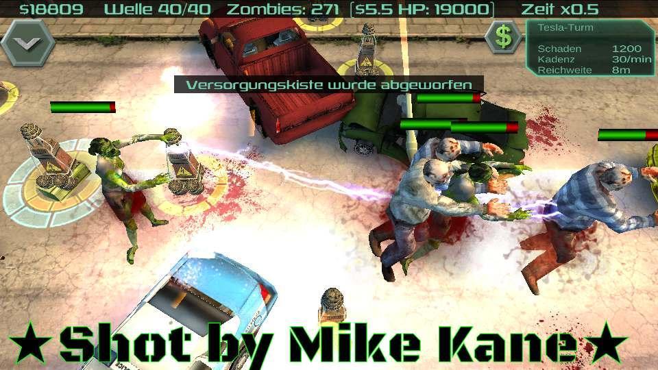 Zombie Defense - Gameplay image of android game