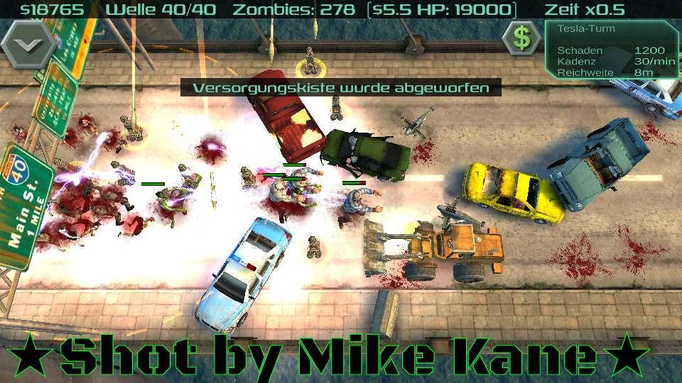 Zombie Defense - Gameplay image of android game