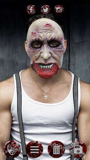 Scary Face Masks - Halloween Makeup Stickers - Image screenshot of android app