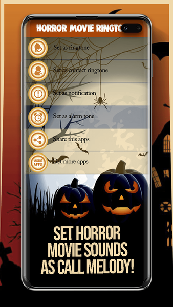 Horror Movie Ringtones - عکس برنامه موبایلی اندروید