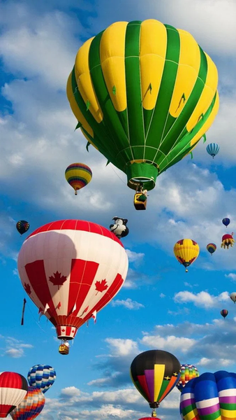 Hot Air Balloon Live Wallpaper - Image screenshot of android app