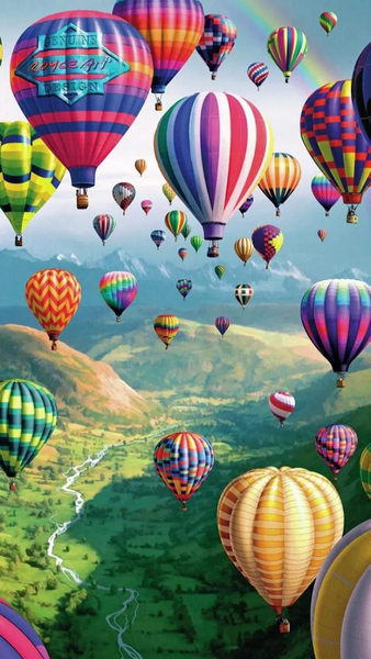 Hot Air Balloon Live Wallpaper - Image screenshot of android app
