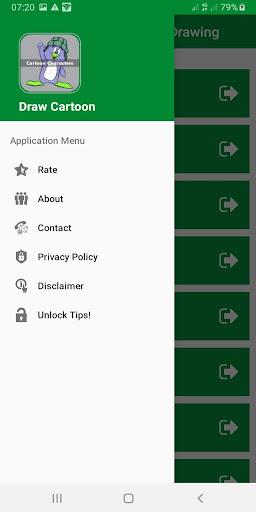 Cartoon Characters Drawing - Image screenshot of android app