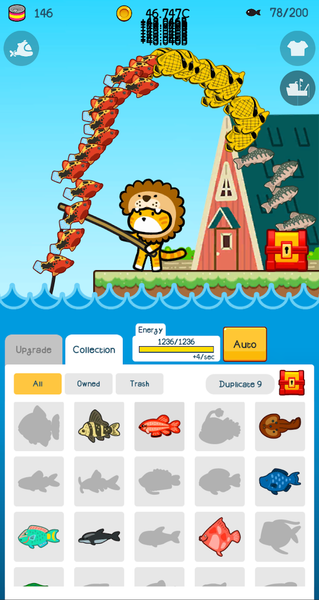 Cat Fishing Idle Clicker games - عکس بازی موبایلی اندروید