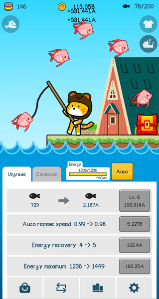 Cat Fishing Idle Clicker games - عکس بازی موبایلی اندروید
