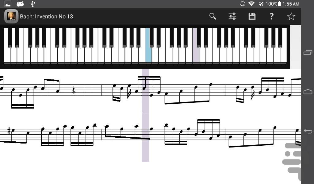 Sebastian Bach Piano - Image screenshot of android app