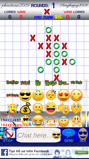 TicTacToe AI - 5 in a Row - Gameplay image of android game