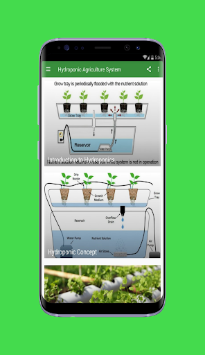 Hydroponic Agriculture System - Image screenshot of android app