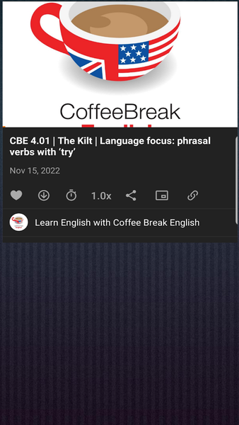 English in Coffee Break - عکس برنامه موبایلی اندروید