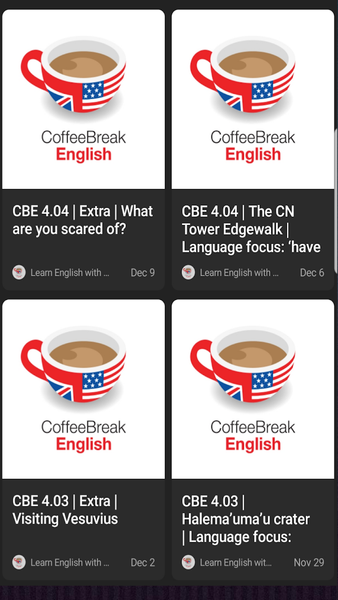 English in Coffee Break - Image screenshot of android app