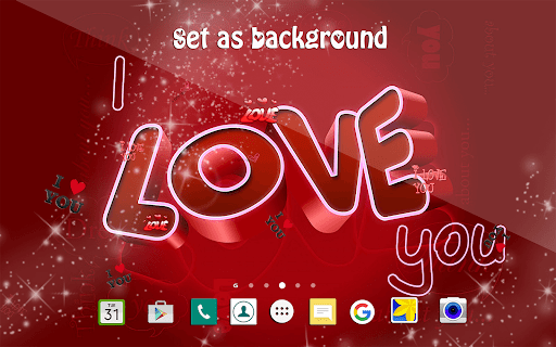 I Love You Live Wallpaper - Image screenshot of android app