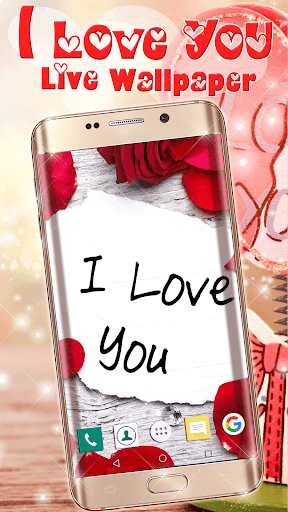 I Love You Live Wallpaper - Image screenshot of android app
