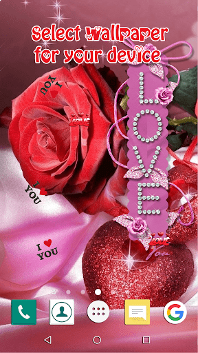 I Love You Live Wallpaper - Image screenshot of android app